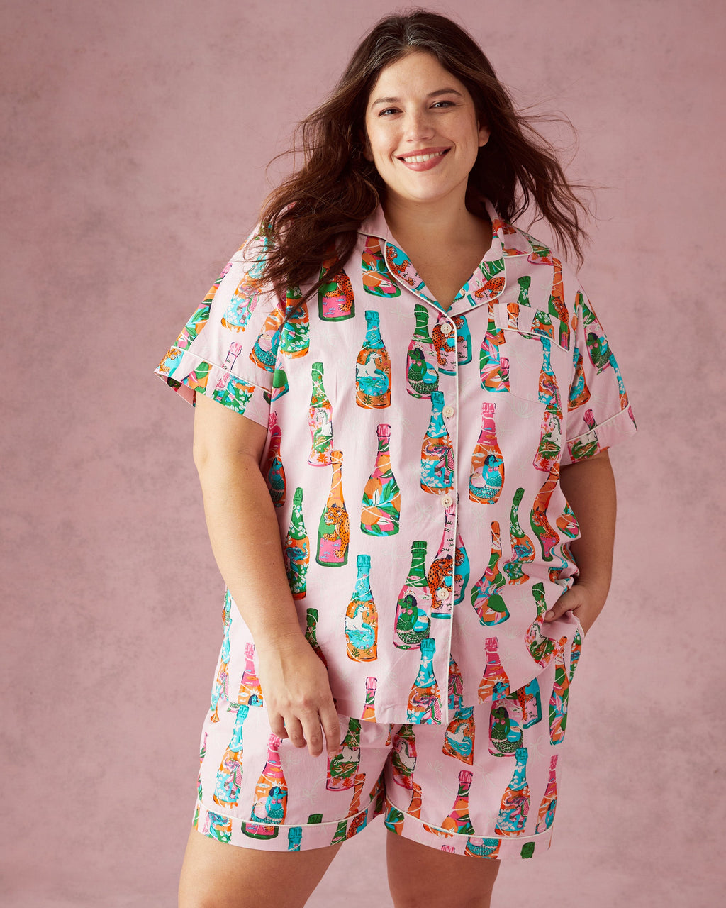 Pop the Bubbly - Short Sleep Set - Sparkling Rosé