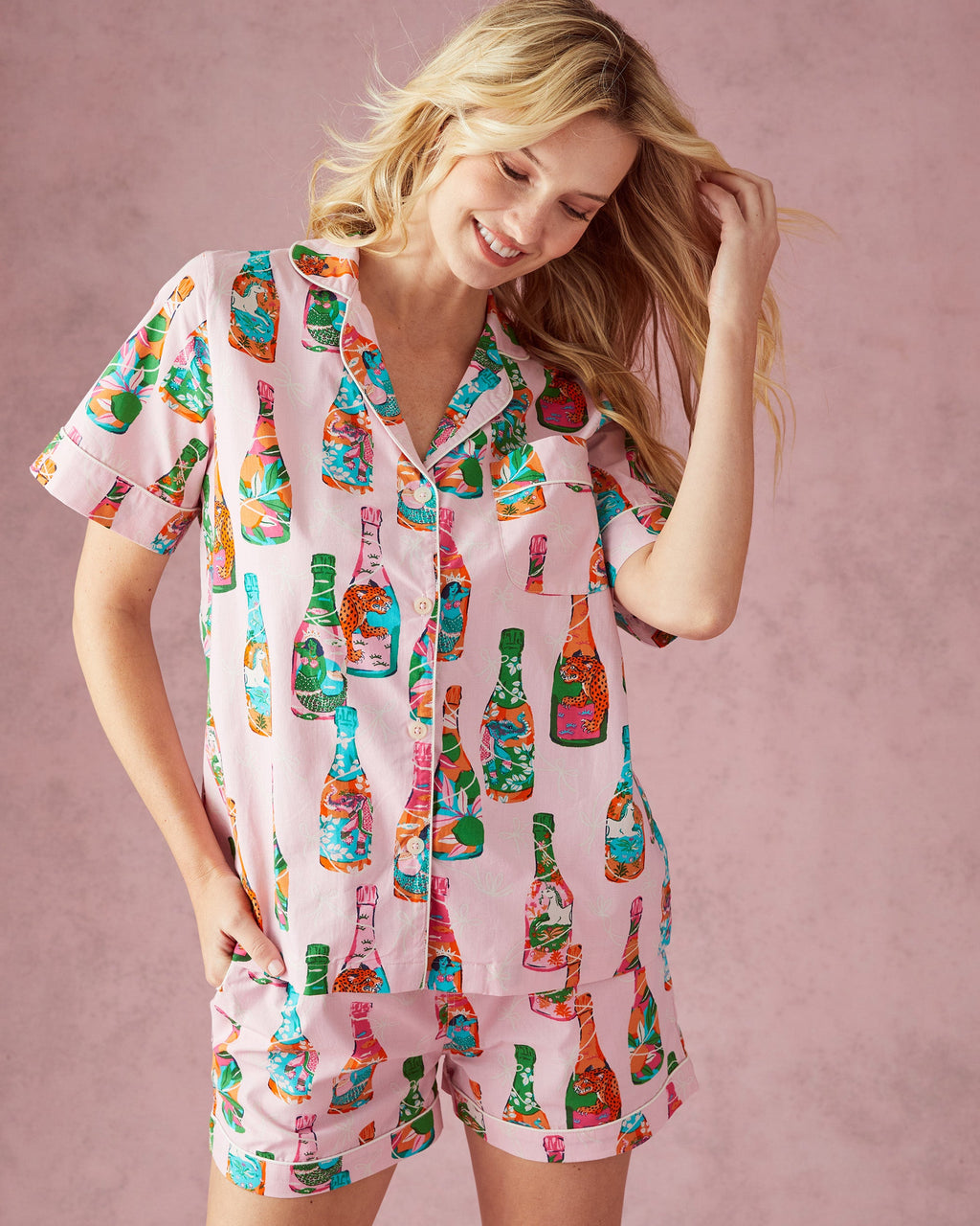 Pop the Bubbly - Short Sleep Set - Sparkling Rosé