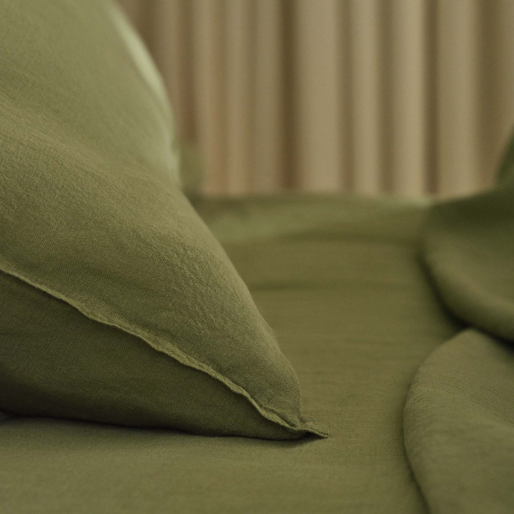 Washed European Linen Pillowcase Set