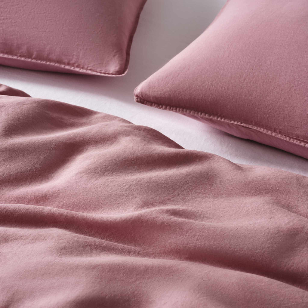 Washed European Linen Pillowcase Set