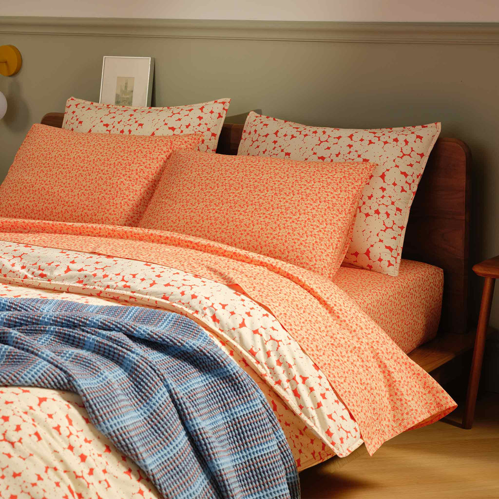 Washed Classic Percale Duvet Set