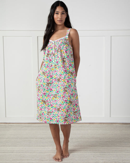 Bunny Trail - Back to Bed Nightgown - Spring Meadow