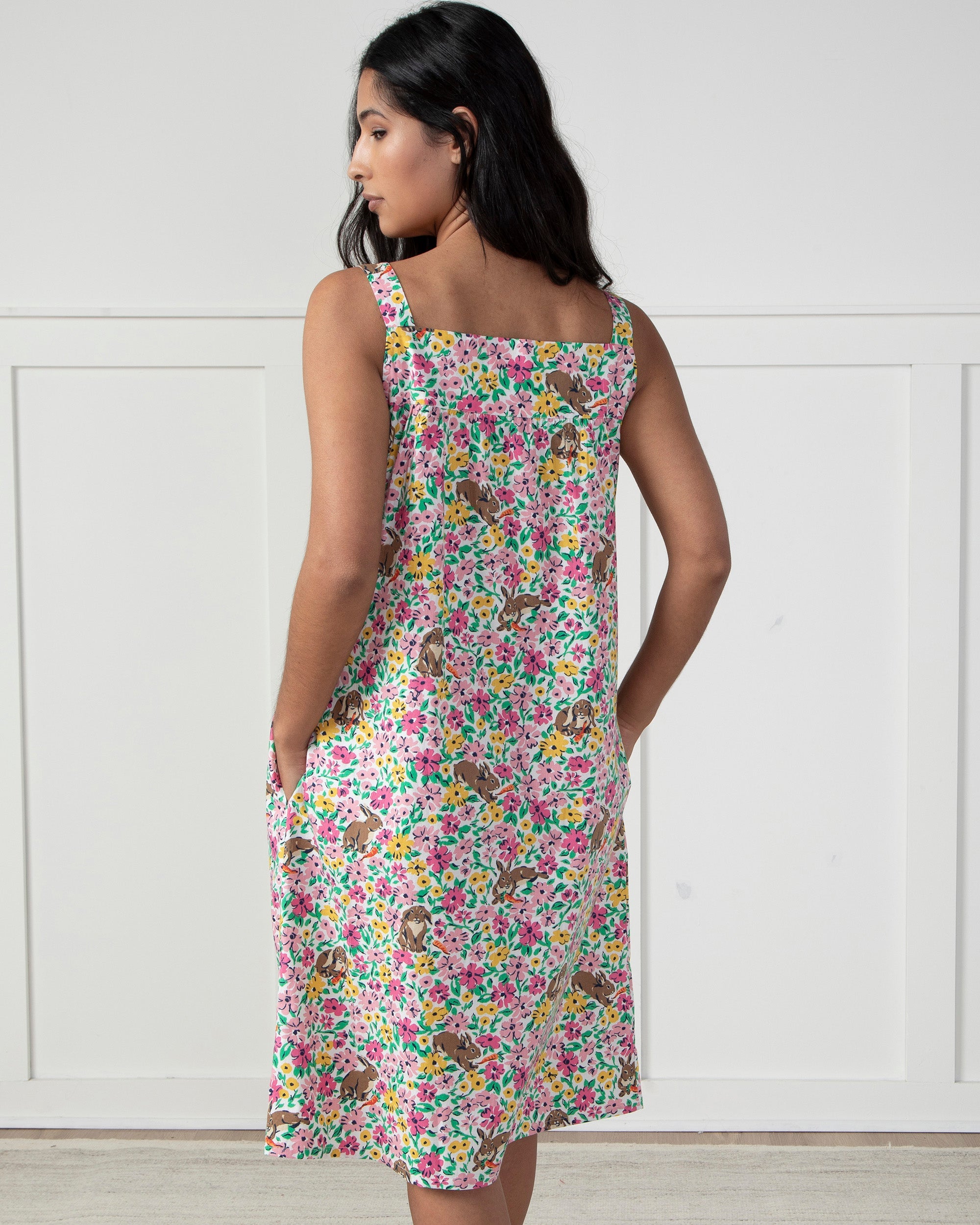 Bunny Trail - Back to Bed Nightgown - Spring Meadow