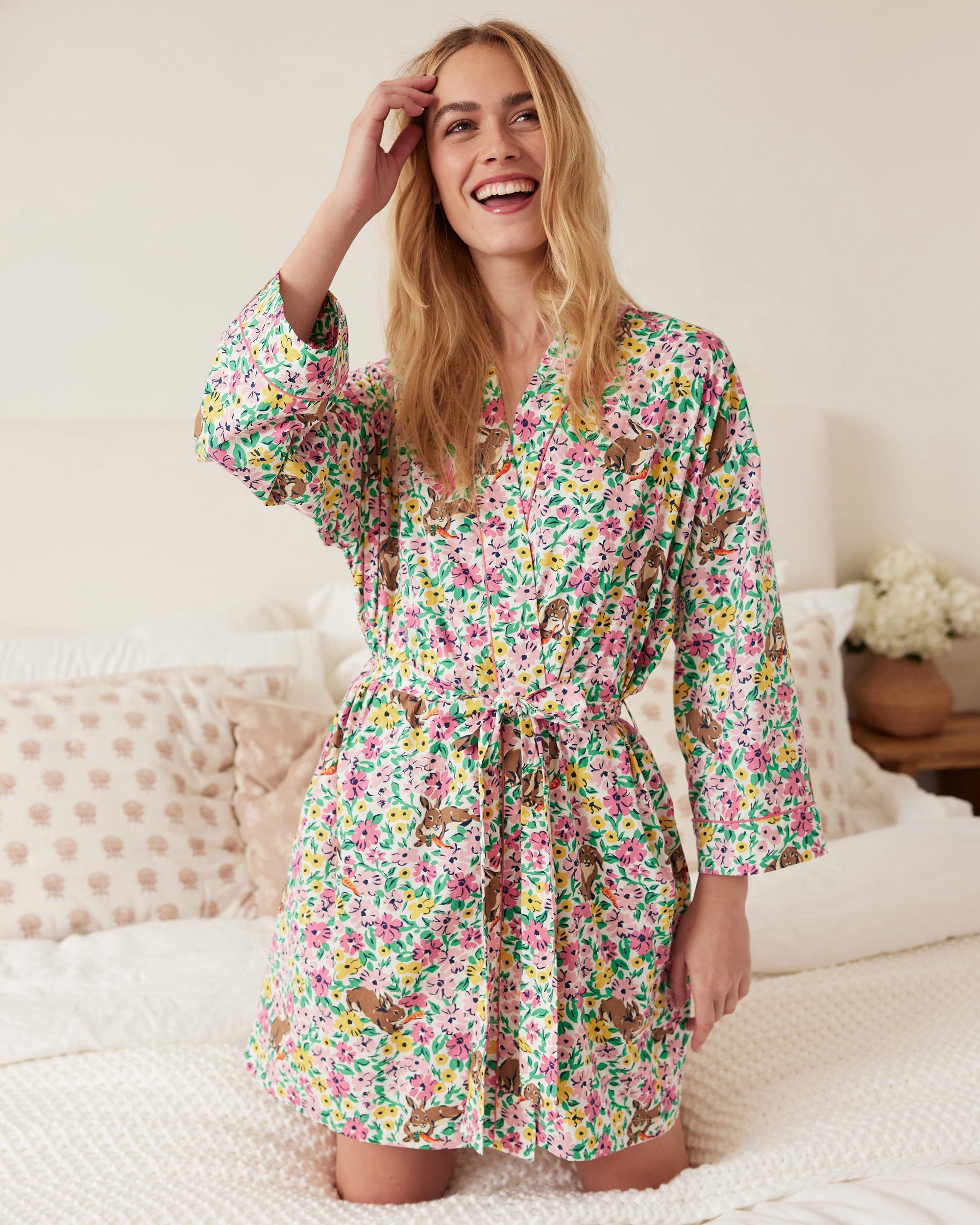 Bunny Trail - Getting Ready Robe - Spring Meadow