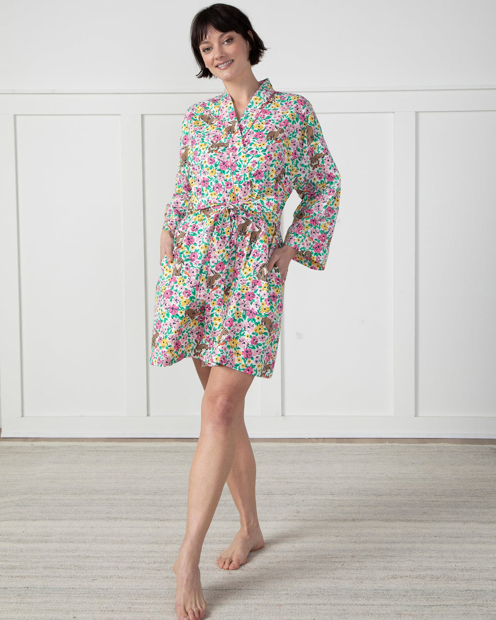 Bunny Trail - Getting Ready Robe - Spring Meadow