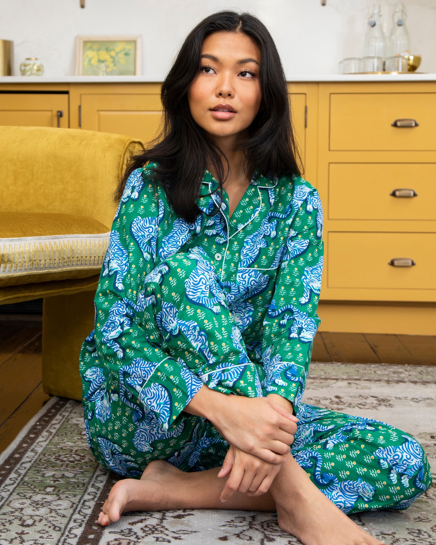 Tiger Queen - Long Sleep Set - Jade