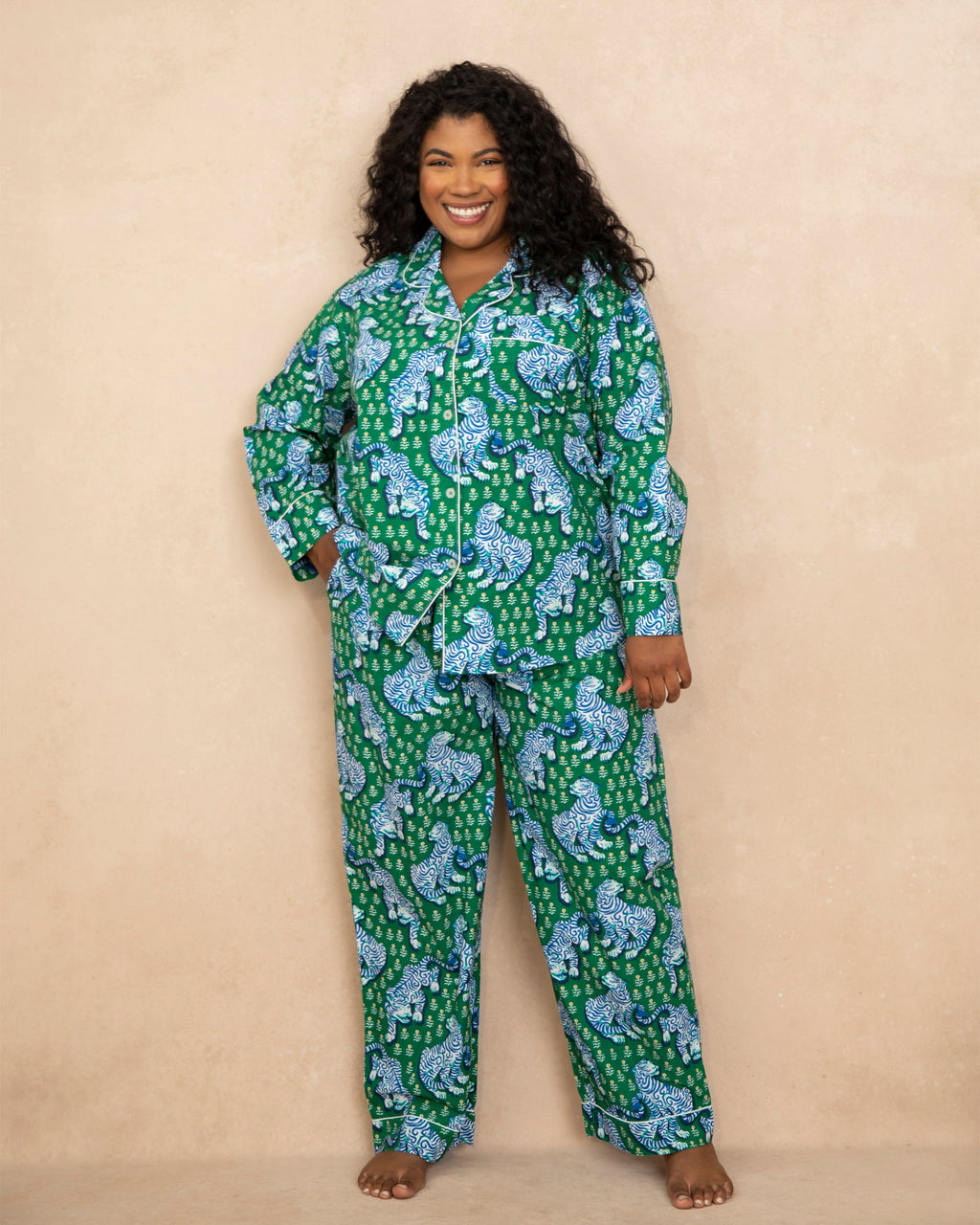 Tiger Queen - Long Sleep Set - Jade