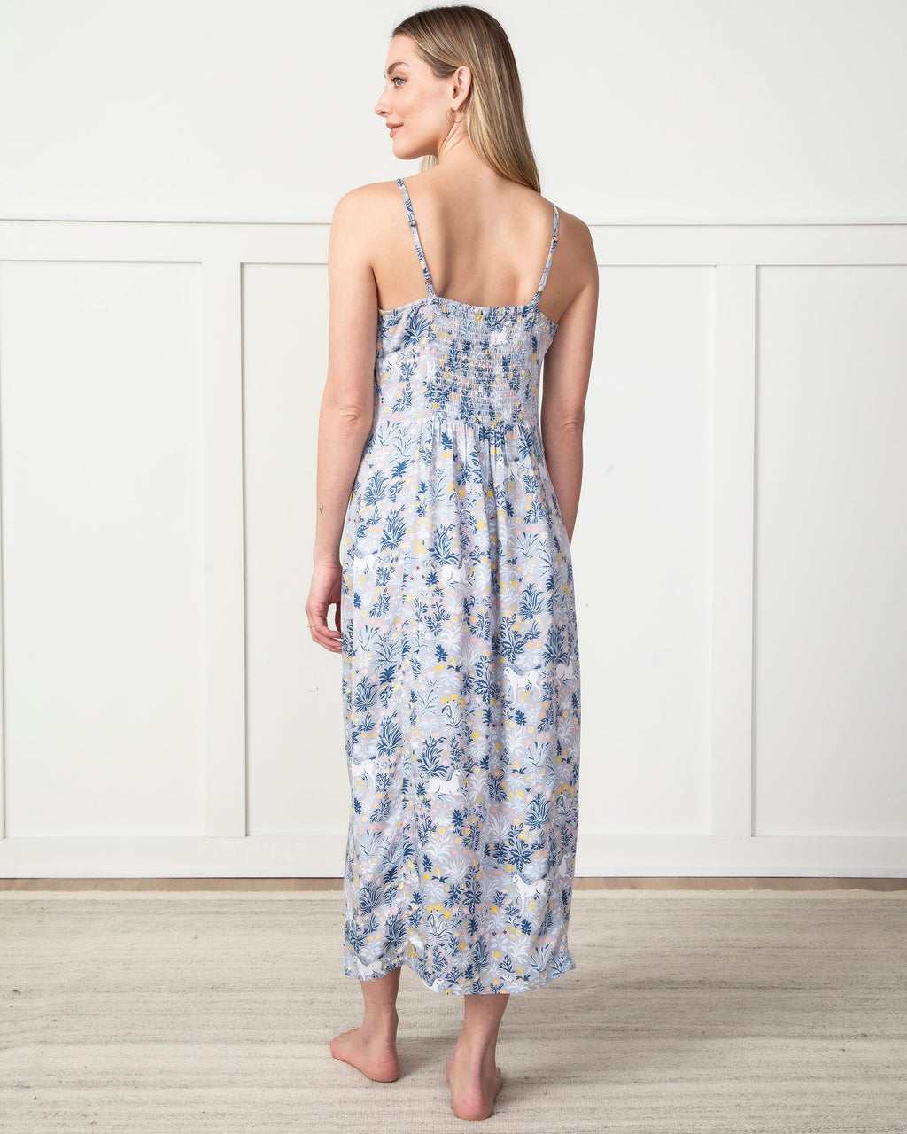 Unicorn's Garden - Satin Chic to Sleep Nightie - Silver